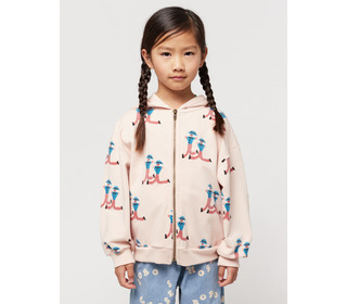 Dancing Giants all over zipped hoodie - Bobo Choses