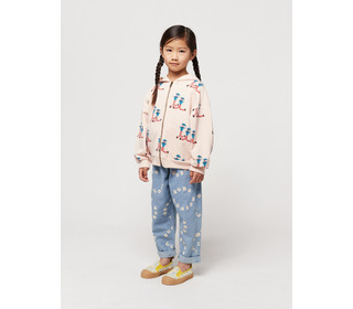 Dancing Giants all over zipped hoodie - Bobo Choses