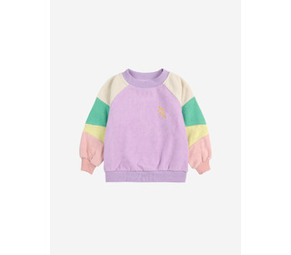 Lila Color Block terry cloth sweatshirt - Bobo Choses