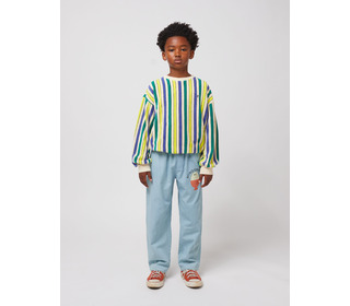 Multicolor Stripes terry cloth sweatshirt - Bobo Choses