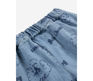 Pickles The Dog all over denim pants - Bobo Choses