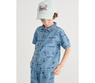 Pickles The Dog denim cap - Bobo Choses