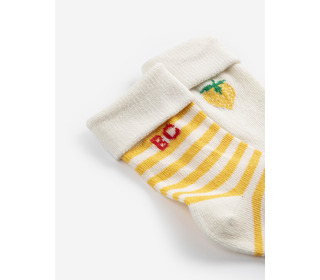 Pixel Strawberry short socks pack x 2 - Bobo Choses