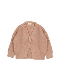 Soft knit cardigan - antic rose