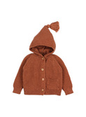 BB Hood cardigan - cocoa
