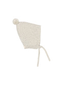 NB Knit pom pom hat - natural