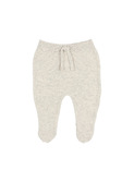 NB Footed leggings - natural