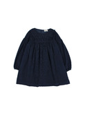 Soft velour dress - navy