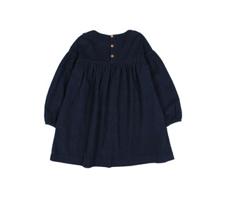 Soft velour dress - navy - Búho