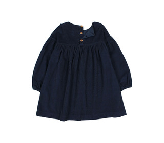Soft velour dress - navy - Búho