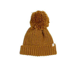 Soft knit hat - ocre - Búho