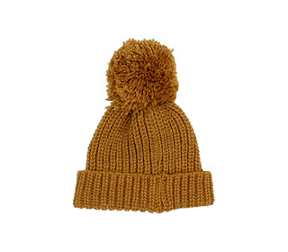 Soft knit hat - ocre - Búho