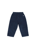 Soft velour pants - navy