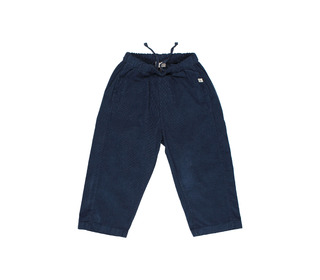 Soft velour pants - navy - Búho