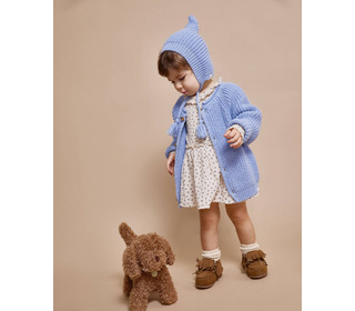 BB soft knit hat - soft blue - Búho