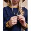 Soft velour dress - navy - Búho