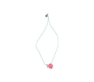 Necklace ball Coral│Buho