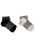 Tweed baby socks noir│Buho