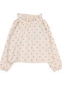 Polka dots blouse - sand