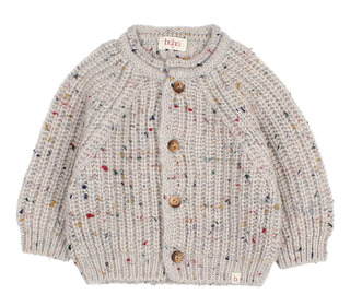 BB Botonato cardigan - pearl grey - Búho BB Botonato cardigan - pearl grey - Búho