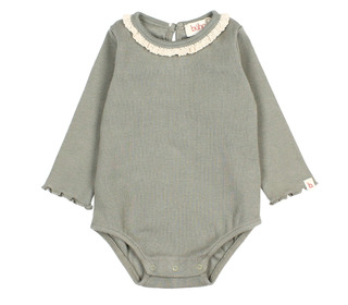 BB Soft rib bodysuit - eucalypstus - Búho BB Soft rib bodysuit - eucalypstus - Búho