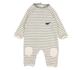 BB Soft stripes jumpsuit - eucalyptus - Búho