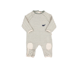 BB Soft stripes jumpsuit - eucalyptus - Búho
