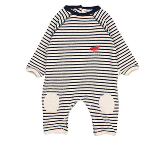 BB Soft stripes jumpsuit - navy - Búho