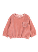 BB Velvet sweatshirt - peony