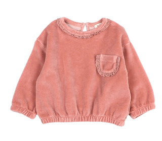 BB Velvet sweatshirt - peony - Búho BB Velvet sweatshirt - peony - Búho