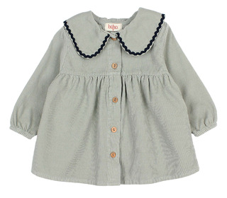 BB Soft velours dress - eucalyptus - Búho BB Soft velours dress - eucalyptus - Búho