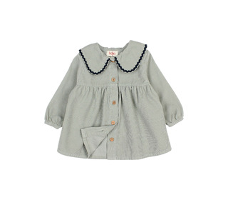 BB Soft velours dress - eucalyptus - Búho BB Soft velours dress - eucalyptus - Búho