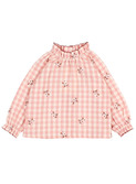 BB Vichy blouse - peony