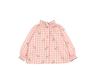 BB Vichy blouse - peony - Búho BB Vichy blouse - peony - Búho