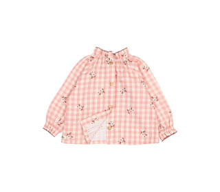 BB Vichy blouse - peony - Búho BB Vichy blouse - peony - Búho