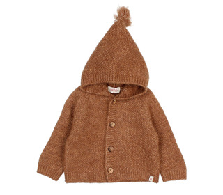 BB Hood cardigan - cookie - Búho BB Hood cardigan - cookie - Búho