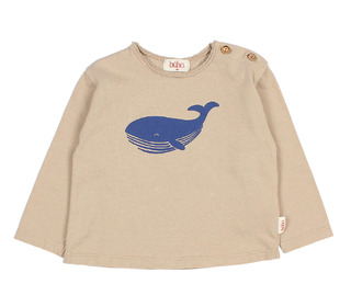 BB whale t-shirt - biscuit - Búho BB whale t-shirt - biscuit - Búho