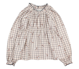 Vichy blouse - grey - Búho