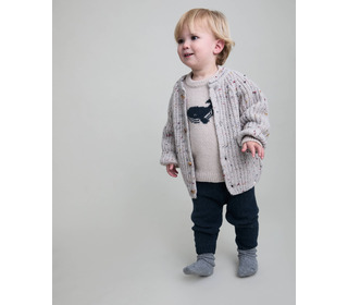 BB Botonato cardigan - pearl grey - Búho BB Botonato cardigan - pearl grey - Búho