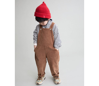Corduroy dungaree - cookie - Búho Corduroy dungaree - cookie - Búho