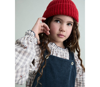 Vichy blouse - grey - Búho
