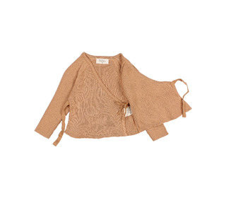 NB Crossed cardigan - caramel - Búho