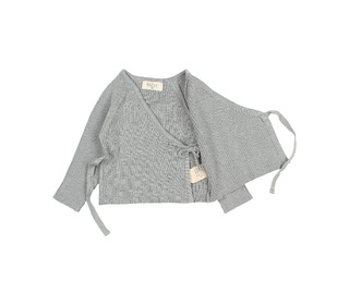 NB Crossed cardigan - eucalyptus - Búho