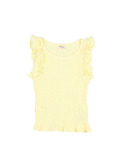 Rib ruffle t-shirt - mimosa│Buho