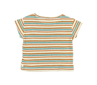 Fancy knitted t-shirt - multicolor│buho