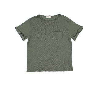 Pocket linen t-shirt - kaki - Búho