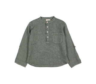Linen kurta shirt - khaki - Búho