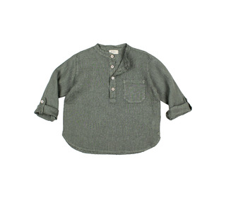 Linen kurta shirt - khaki - Búho