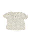 BB flower dots blouse - sand│buho