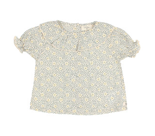 BB flower dots blouse - sand│buho